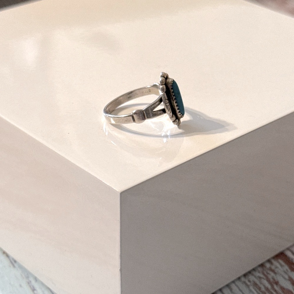VTg bell trading post Sterling silver handmade ring, Native American size 7 - Picture 4 of 5